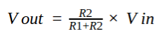 Potential divider equation